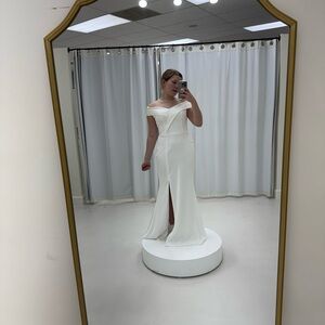 Elegant Off-Shoulder White Dress